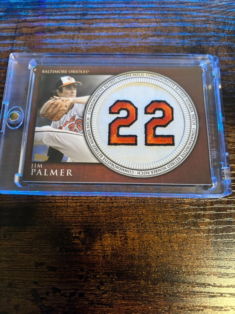 2012 Topps - Manufactured Retired Number Patch Jim Palmer #RN-JP