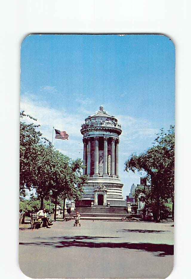 Postcard Soldiers and Sailors Monument NYC New York City Riverside Drive 89th St