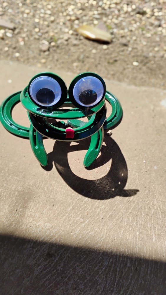 Horseshoe Frogs And Butterfly