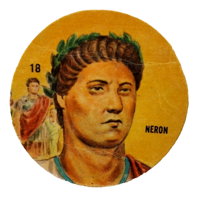 Nero Roman Emperor 1966 Crack Campeon Card Rare Argentina #18