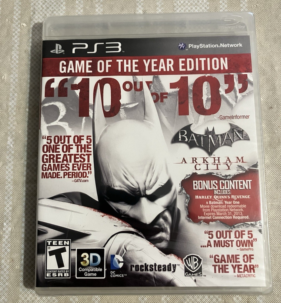 Batman Arkham City Game of the Year  Sony PlayStation 3 PS3 New Factory Sealed