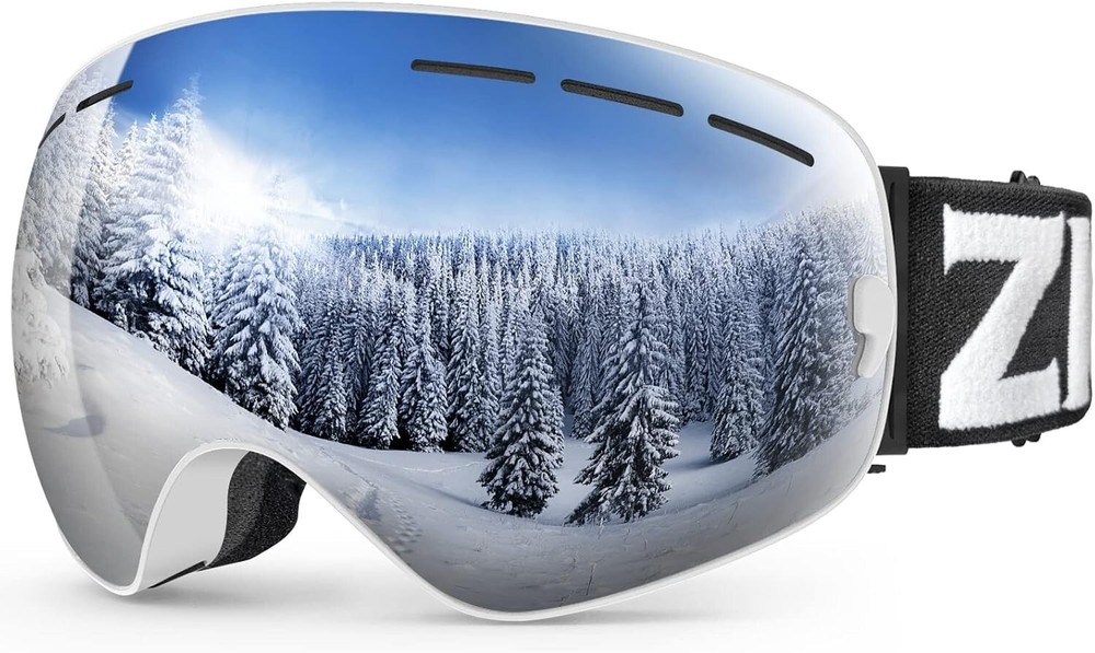 Versatile Ski Goggles with Panoramic View & Prescription Glasses Accommodation-image