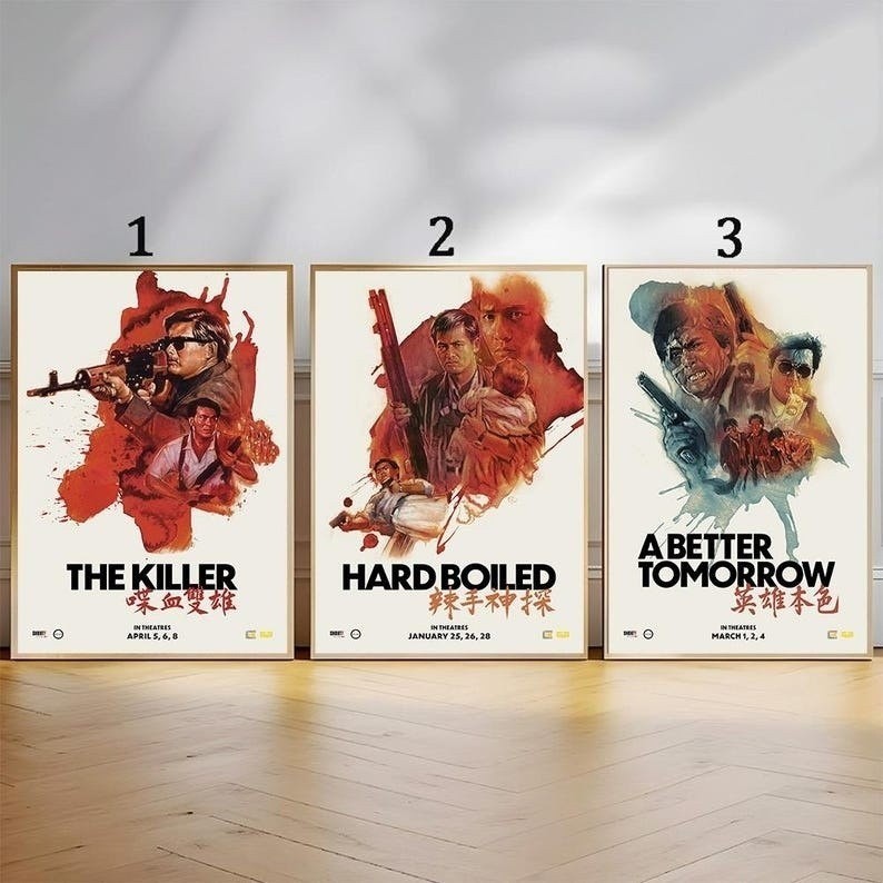 Poster for John Woo's Hard Boiled - the Killer - a Better Tomorrow