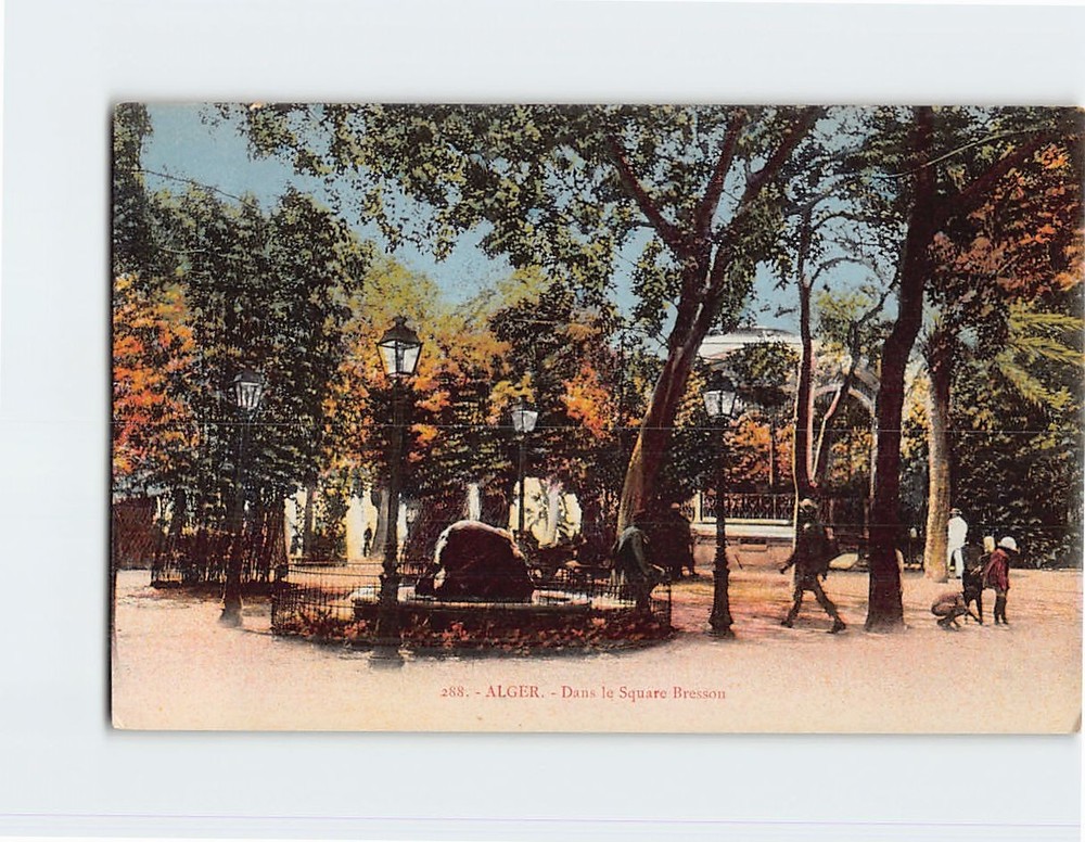 Postcard Square Bresson Algiers Algeria