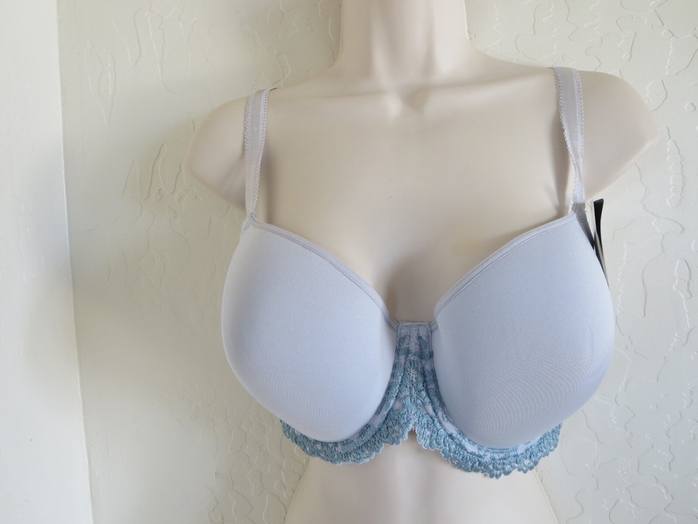 WACOAL 38 DD #853191 EMBRACE LACE CONTOUR U/W BRA, MICRO CHIP/TOURMALINE, NWT