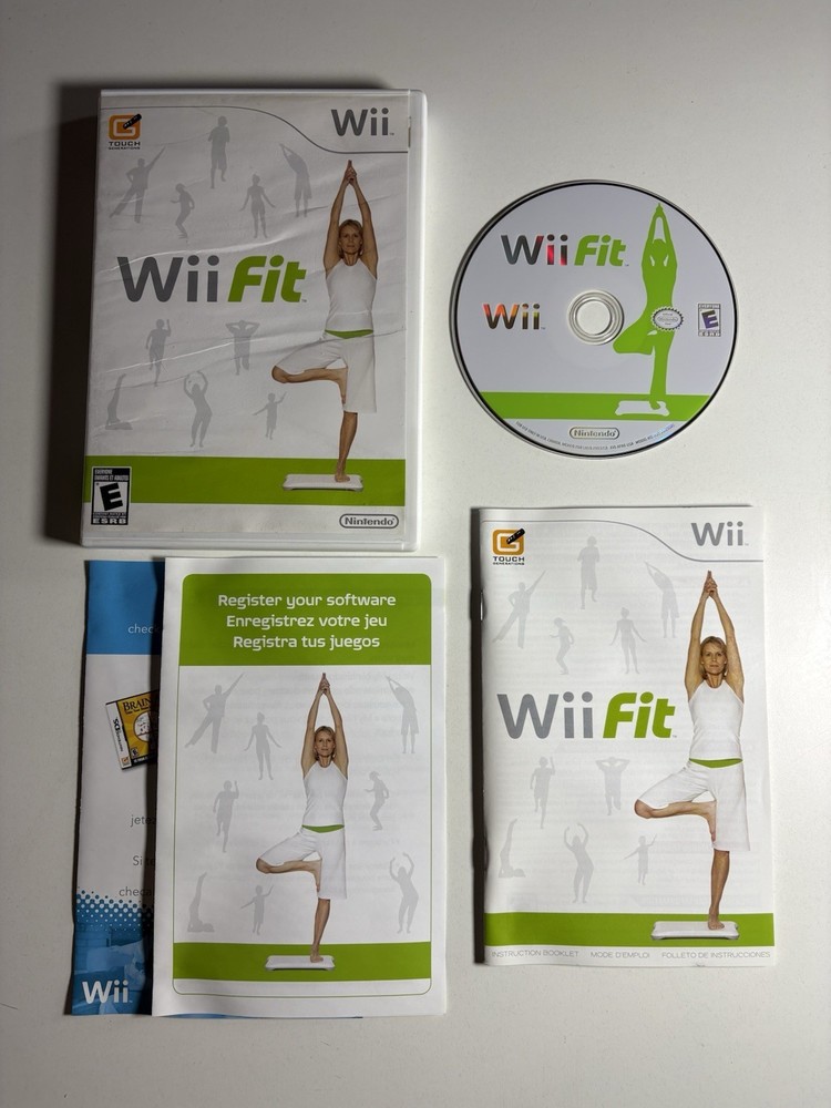 Wii Fit (Nintendo Wii, 2007) CIB Complete w/Manual Tested