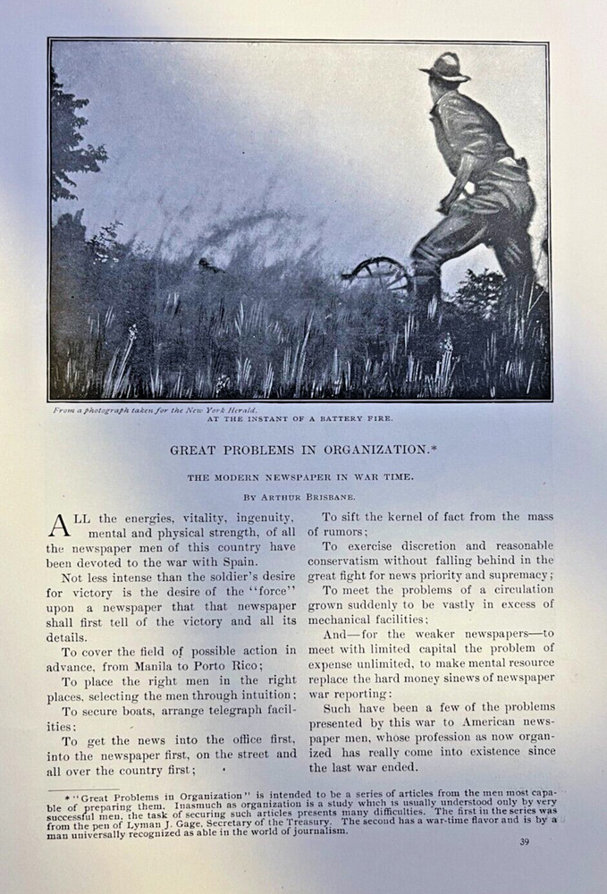 1898 Newspapers in War Time Spanish American War illustrated
