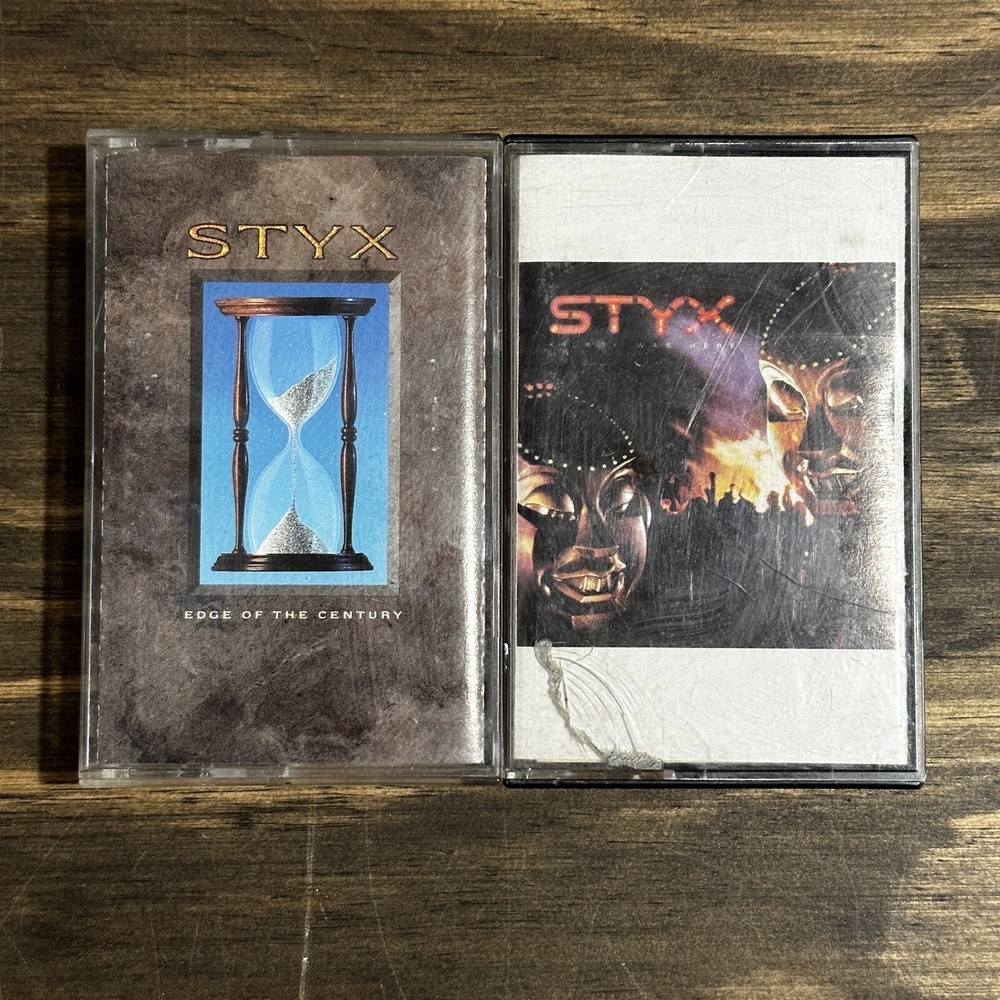 Styx Cassette tape lot Kilroy Was Here & Edge of The Century Play tested