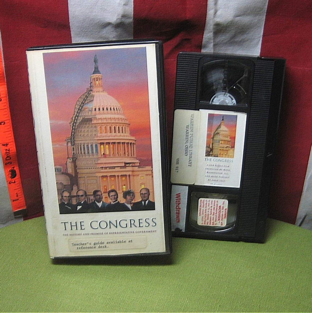 THE CONGRESS documentary VHS David McCullough PBS Ken Burns history 1988