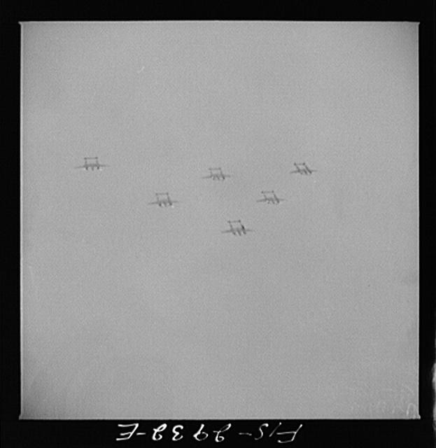 Photo:1910s Military Aircraft Formation Aerial Photograph Prints