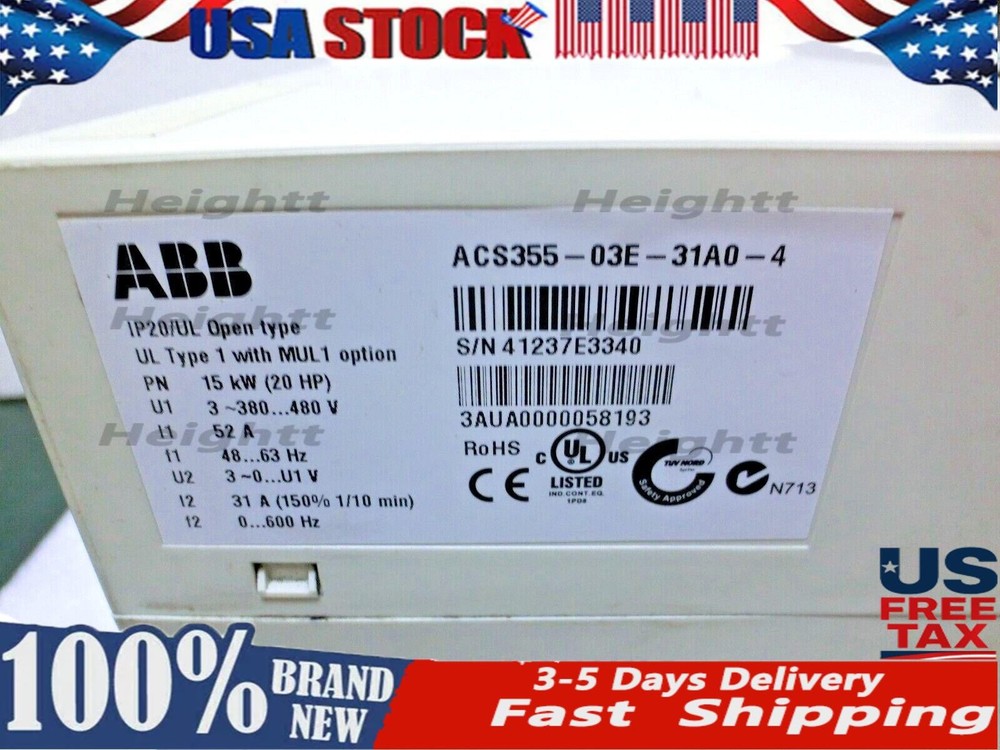 frequency converter ACS355-03E-31A0-4 NEW IN STOCK SHIP No Keypad