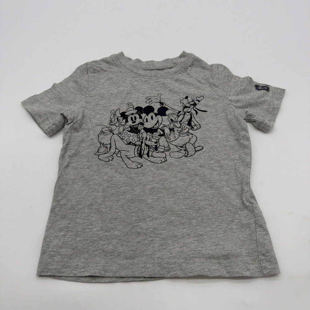 Baby Gap Disney T-shirt Kids Boys Size 3Y Gray Graphic Print Logo .#44056