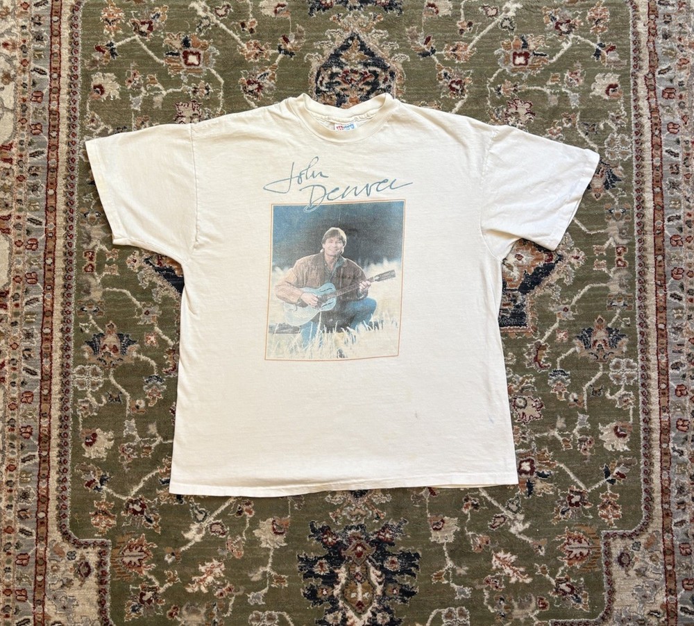 Vintage John Denver 90s Single Stitched Band T-shirt L