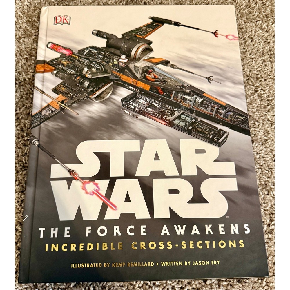 DK Star Wars The Force Awakens Incredible Cross-Sections Book Black Excellent