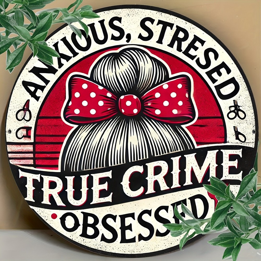 True Crime Podcast Enthusiast Aluminum Sign 8X8Inch