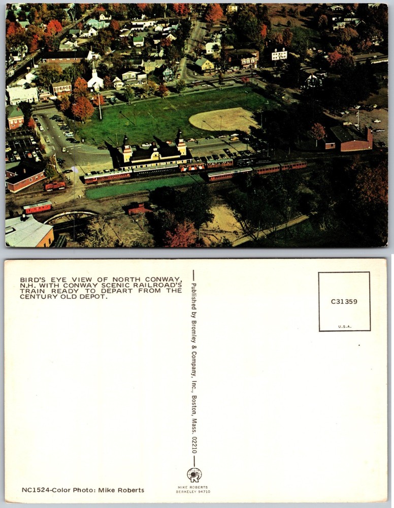 North Conway Scenic Railroad Depot New Hampshire Postcard