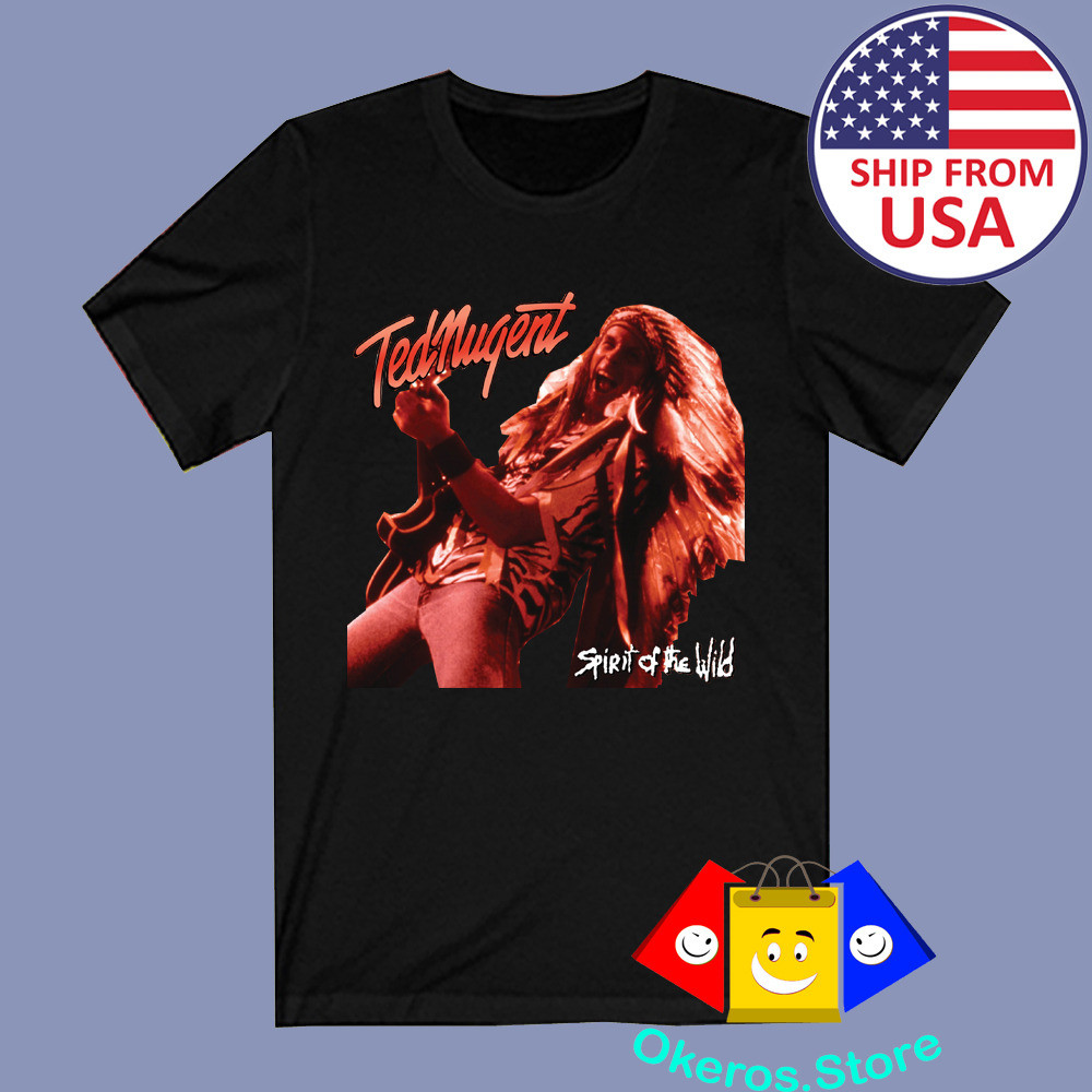 Ted Nugent Spirit of The Wild Mens Black T-Shirt Size S to 3XL