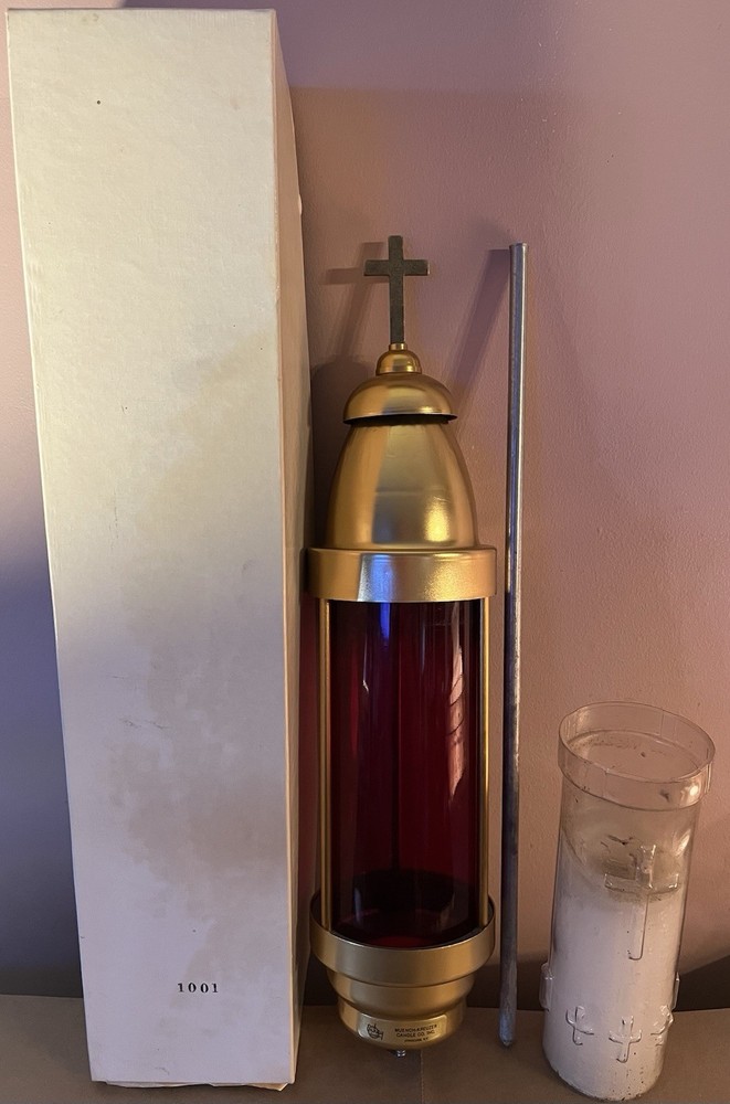 Vintage Emkay Muench-Kreuzer Candle Co. Remembrance Lite Cemetery Light #1001
