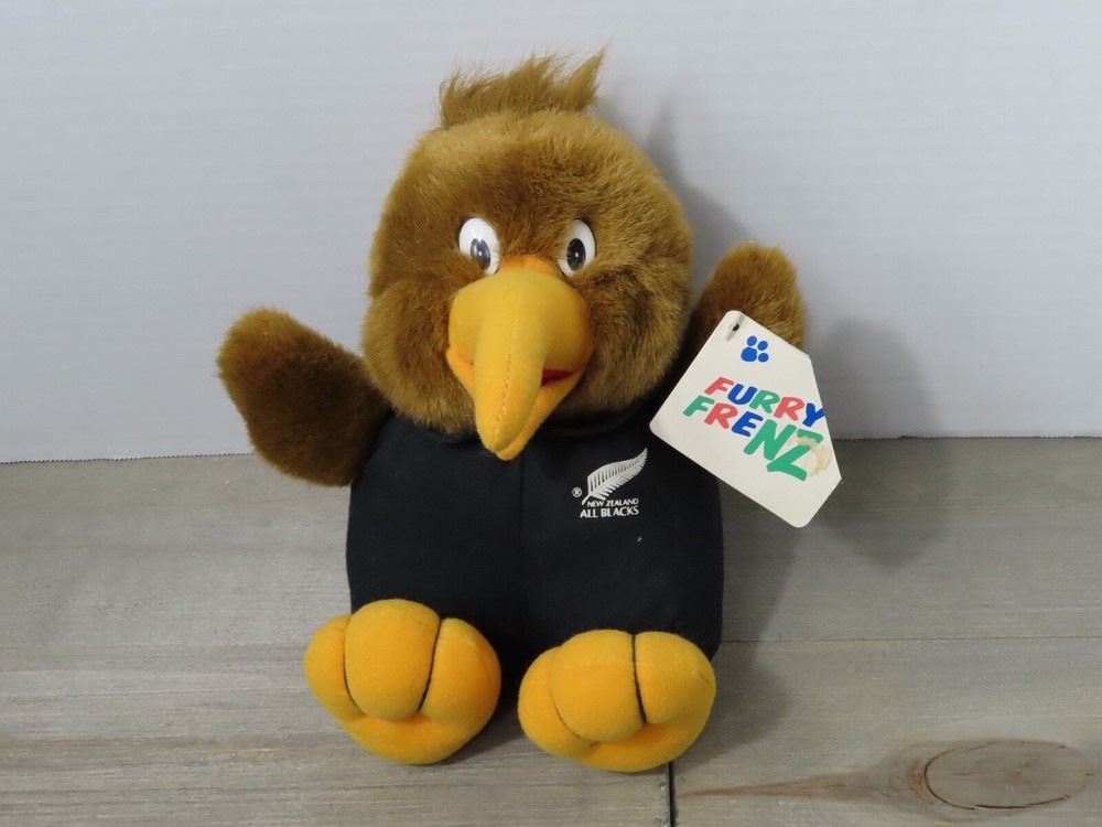 New Zealand All Blacks National Rugby Team Mascot Kiwi Plush