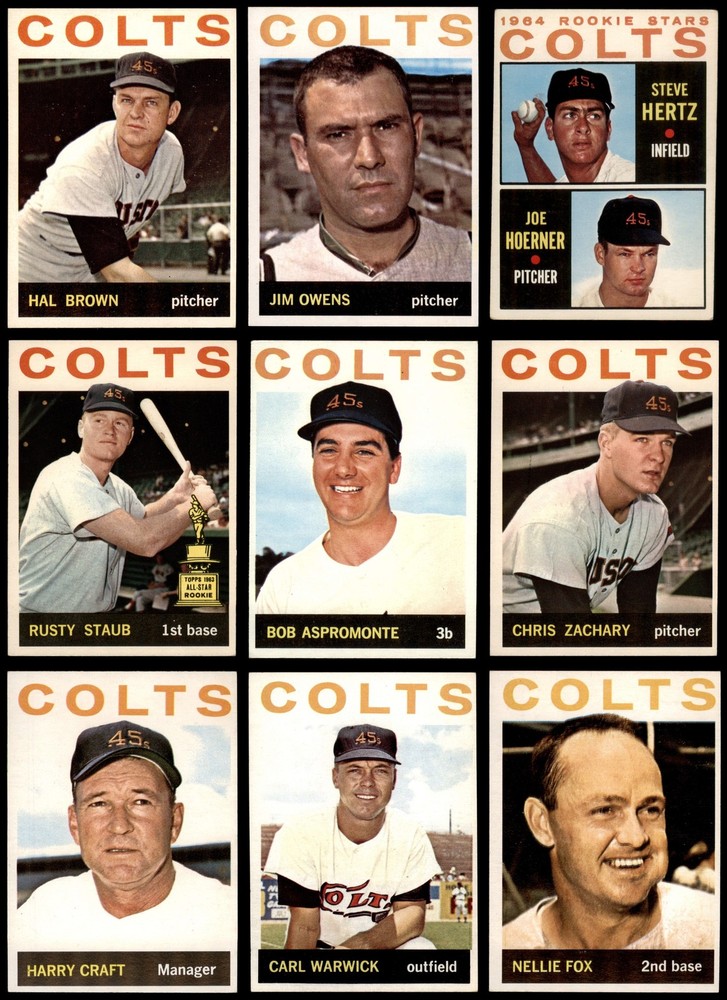 1964 Topps Houston Colt 45s Near Team Set 5 - EX 4704586 (19 / 26 cards)