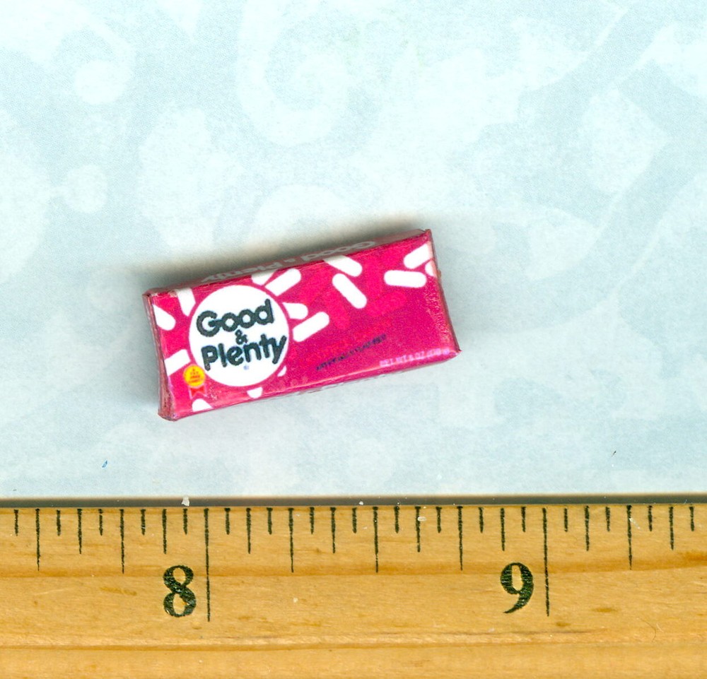 Dollhouse Miniature  Size Licorice Candy box # GP
