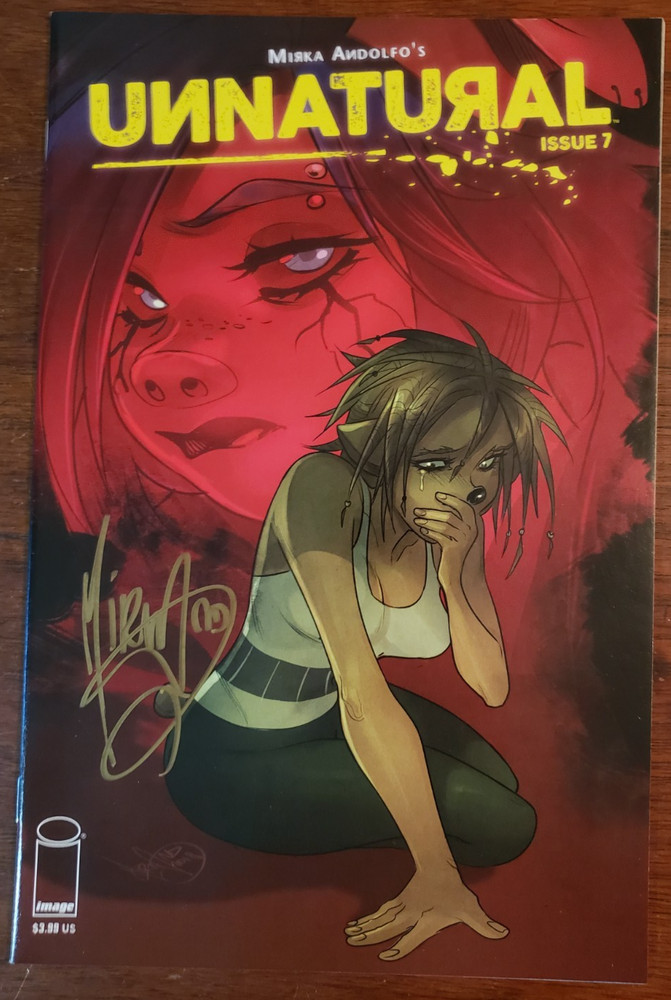Mirka Andolfo Signed Unnatural #7 Cover A Image Comics VF-NM