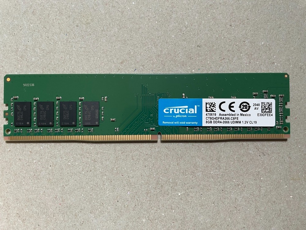 Crucial 8GB DDR4 2666 MHz PC4-21300 Desktop RAM Memory UDIMM 1.2V CL19 CT8G4DFRA