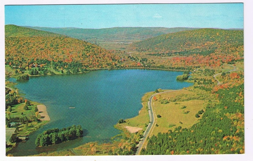Postcard Red House Lake Allegany State Park New York