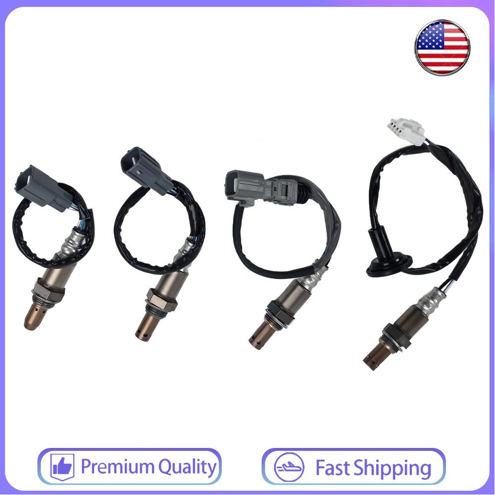 Set(4) Oxygen Sensors Upstream+Downstream For Toyota Sienna 3.3L 2004 2005 2006