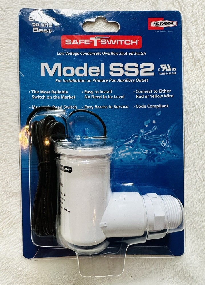 RectorSeal Safe-T-Switch Model SS2 Condensate Overflow Shut-Off Switch 97637 NEW