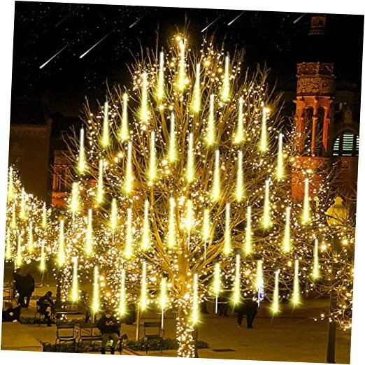 Christmas Lights Outdoor Meteor Shower Rain Lights, 20 16 Inch Warm White