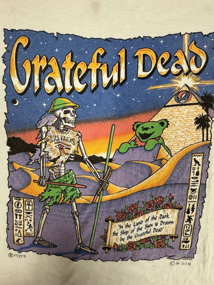 Rare Grateful Dead Las Vegas Nevada June 1994 VTG XL Shirt Single Stitch Concert
