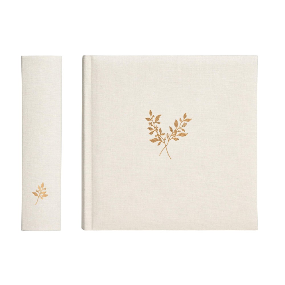 Elegant Linen Photo Album - 200 Acid-Free Pockets for 4x6 Pics - Perfect-image