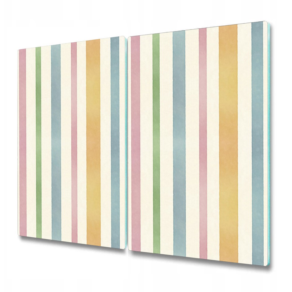 Glass Worktop Kitchen Chopping Board Colourful Lines Stripe Abstract 2x30x52
