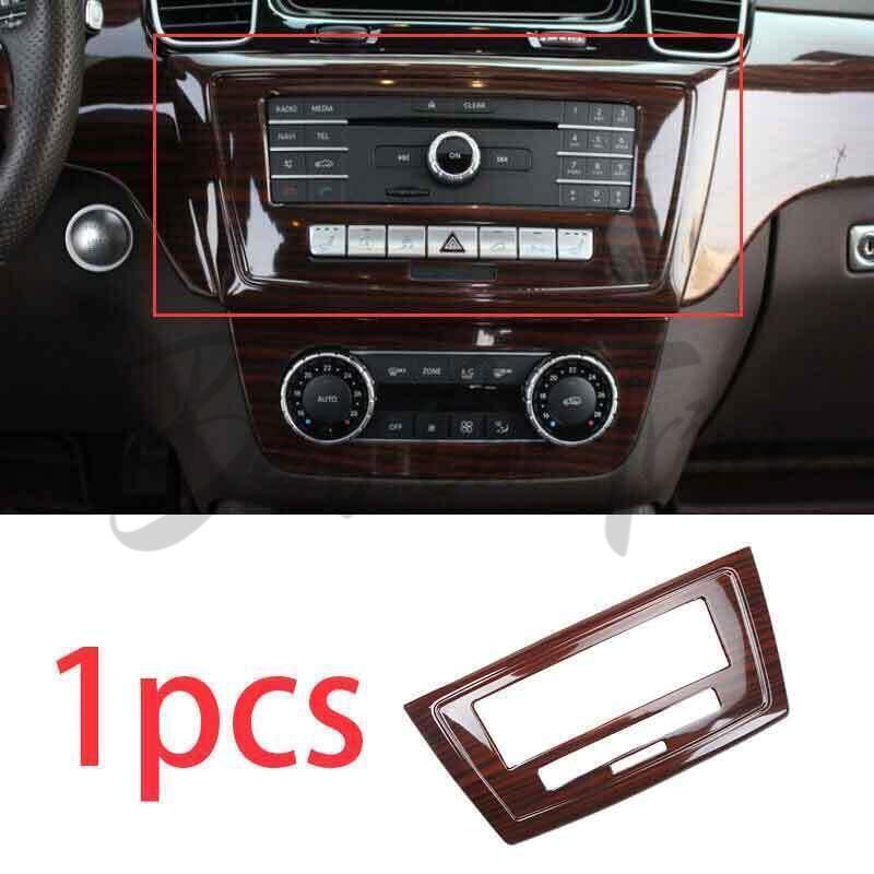 For Benz GLS GLE 2016-19 Brown Wood Grain Volume Switch Button Panel Cover Trim