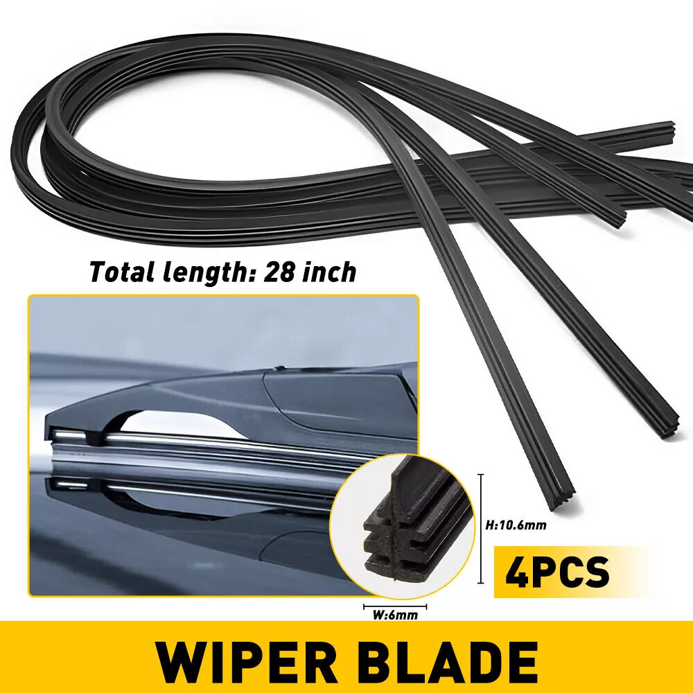 4PCS Car Windshield Wiper Blades Refills 28