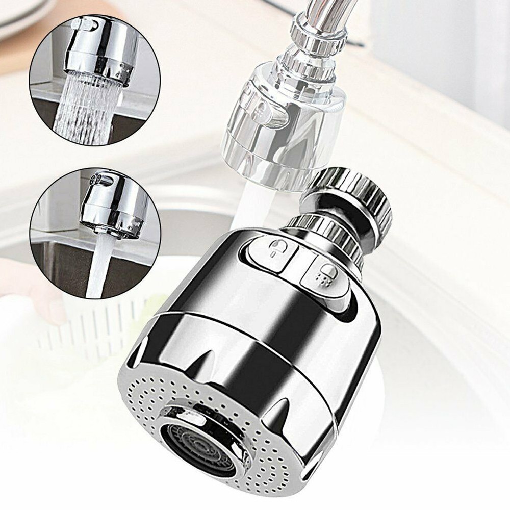 Extender Sprayer Water Tap Head Adjustable Bathroom Replacement Rotating