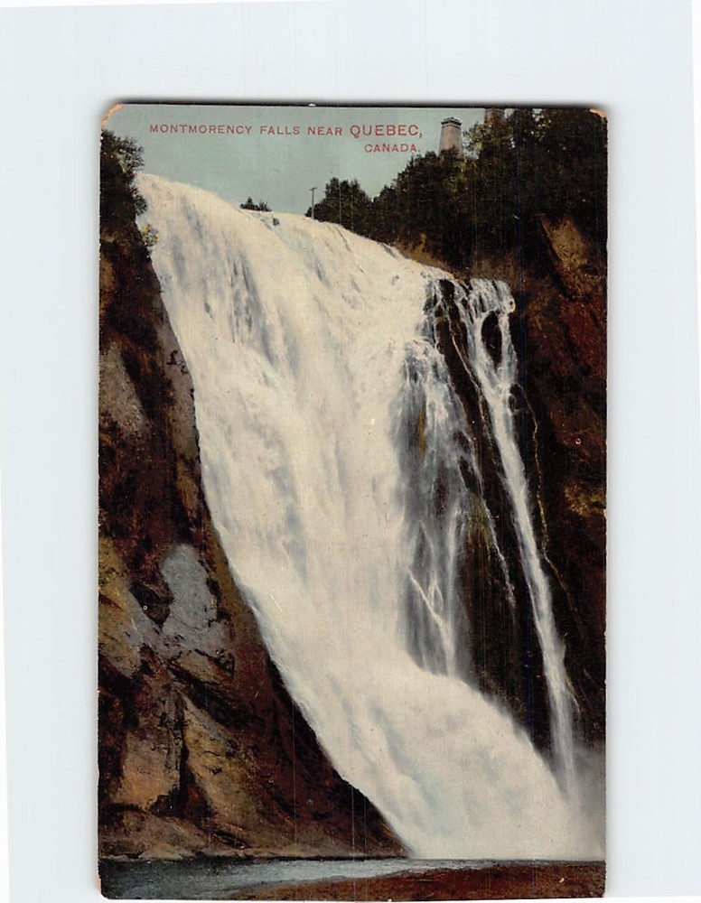 Postcard Montmorency Falls Quebec City Canada