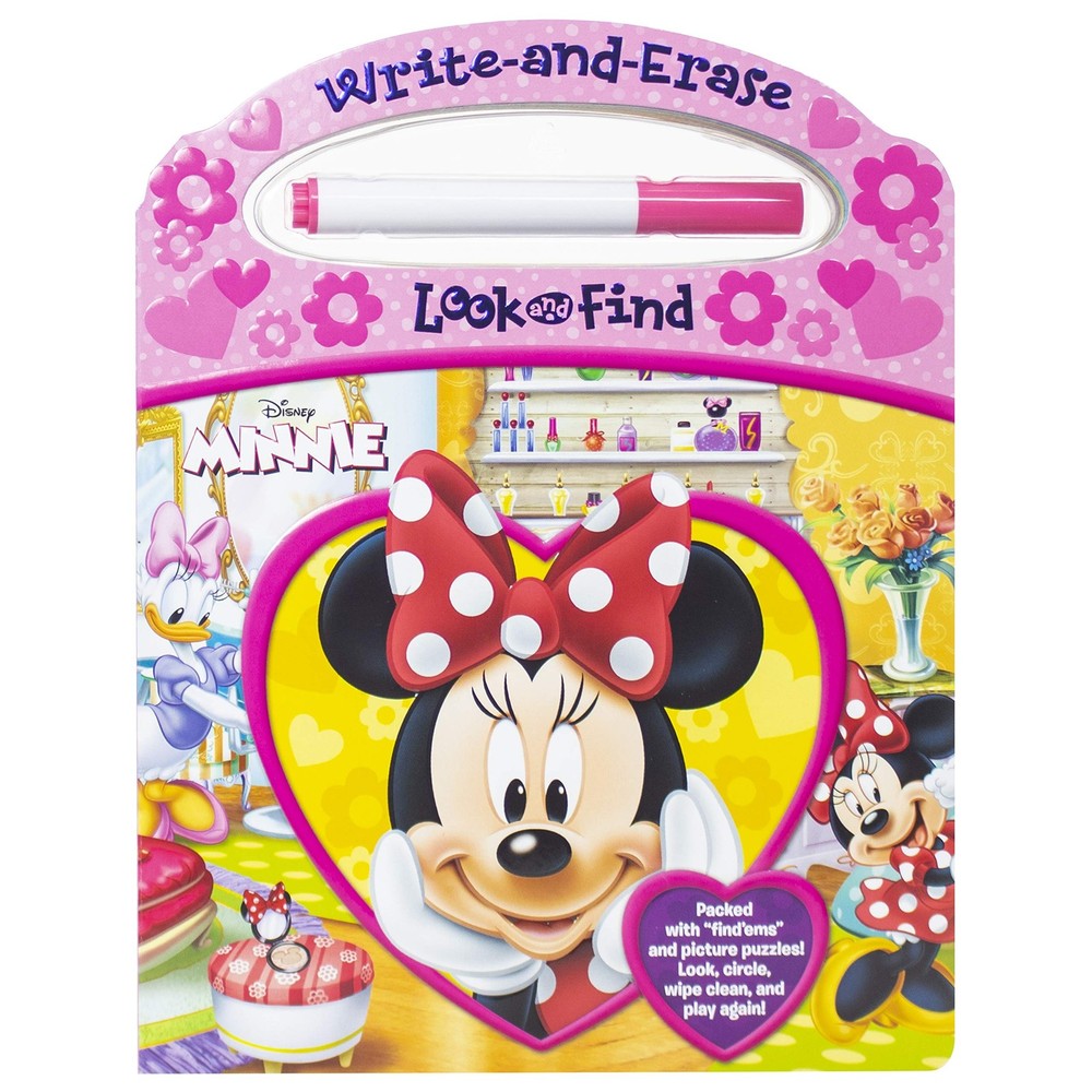 Disney Minnie Mouse - Write-and-Erase Look and Find - Wipe Clean Learning Bo...