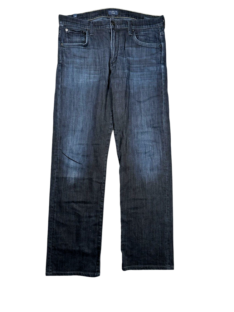 Citizens of Humanity Mens C of H SID Straight Leg Jeans 33x29 Dark Blue USA Made