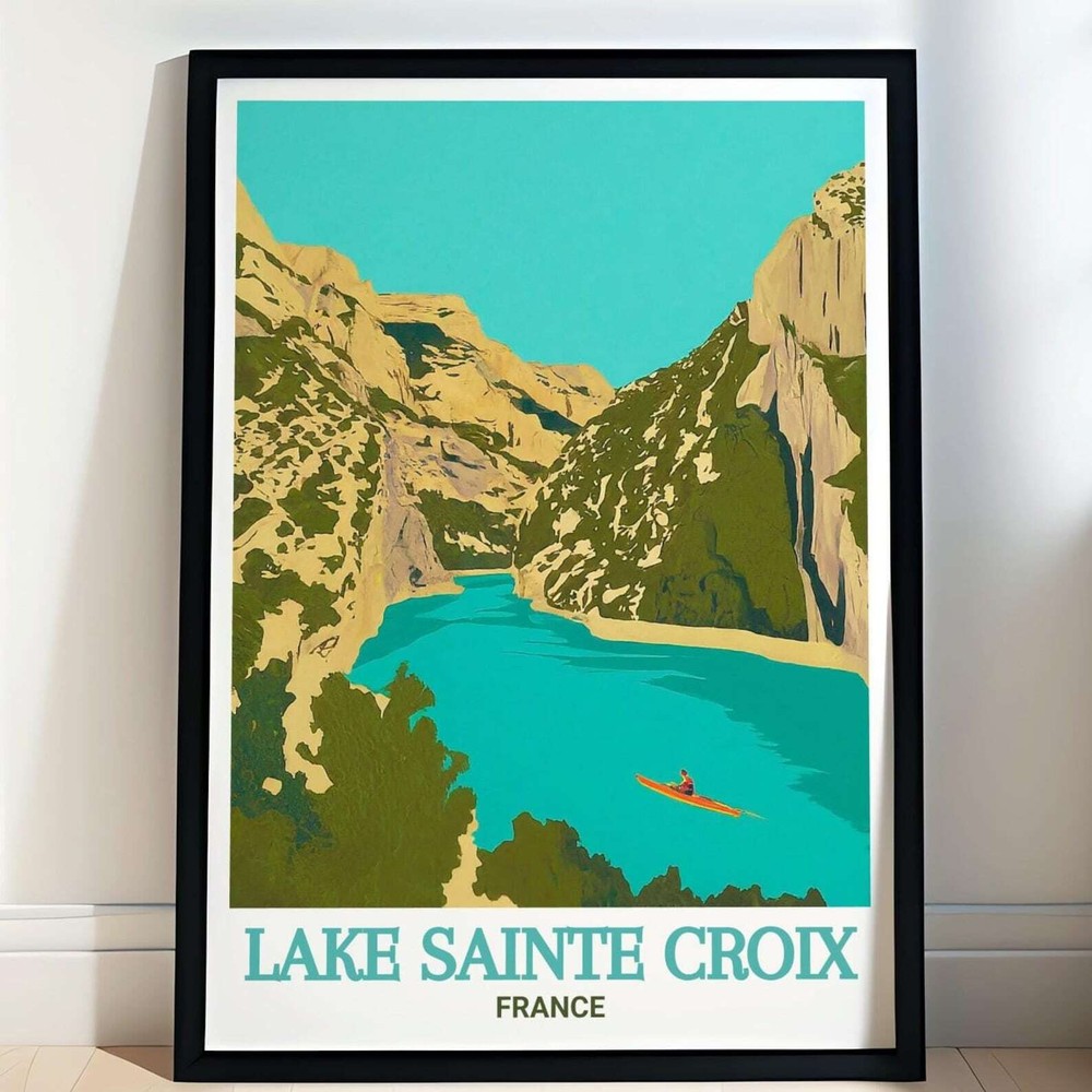 Lake Sainte Croix Print Gorges Du Verdon Wall Art France Framed Art France