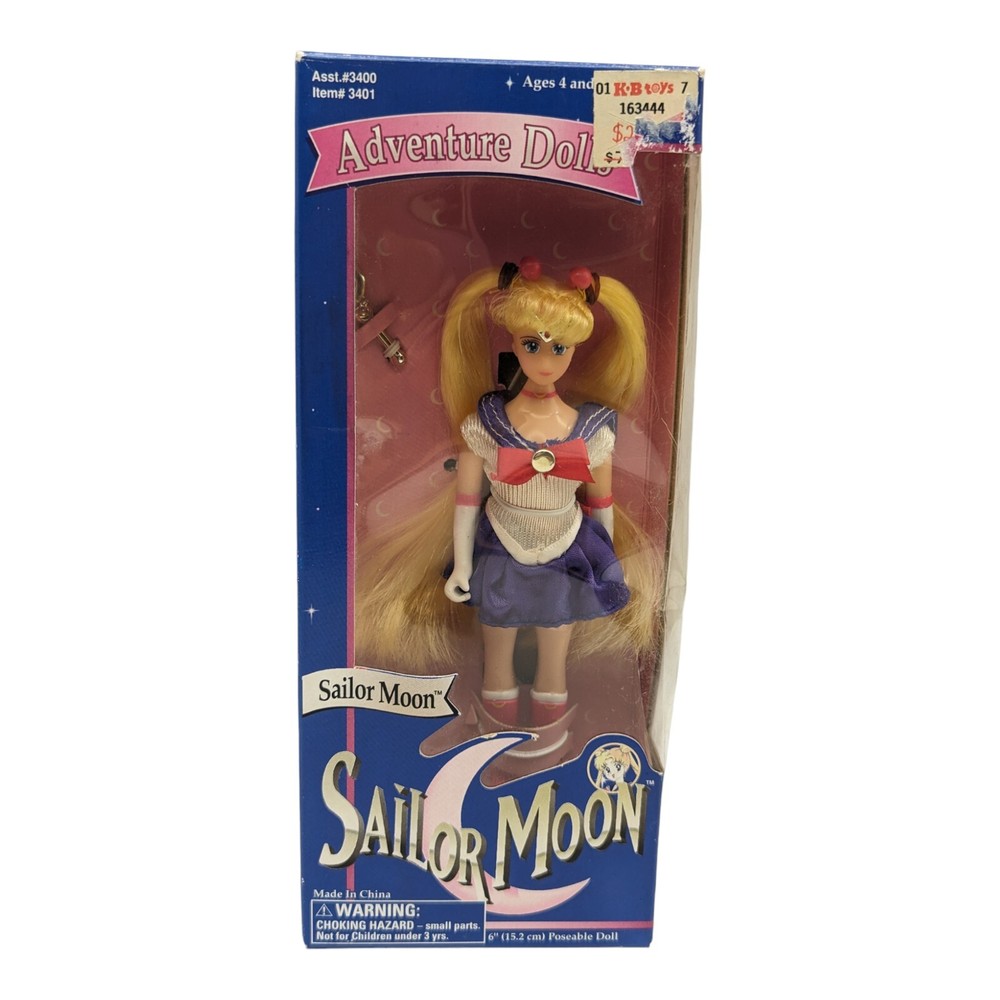 Bandai 1995 Sailor Moon Adventure Dolls Sailor Moon New in Damaged Box 6