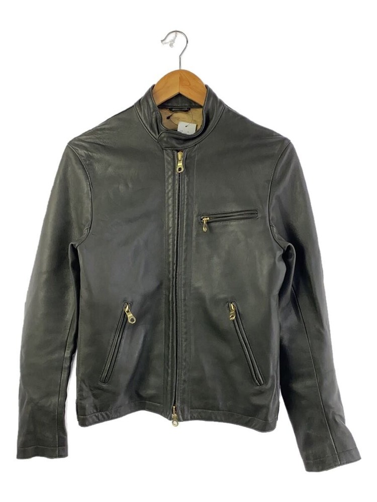 Cinquanta Sheepskin Leather Blouson Jacket Size 46 Green H-502 427