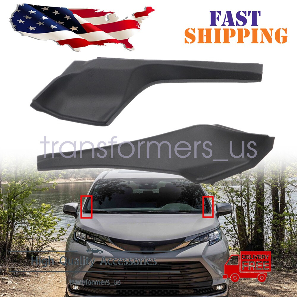 2021-2025 Toyota Sienna Windshield Wiper Cowl Cover Fender Seal Pair LH RH