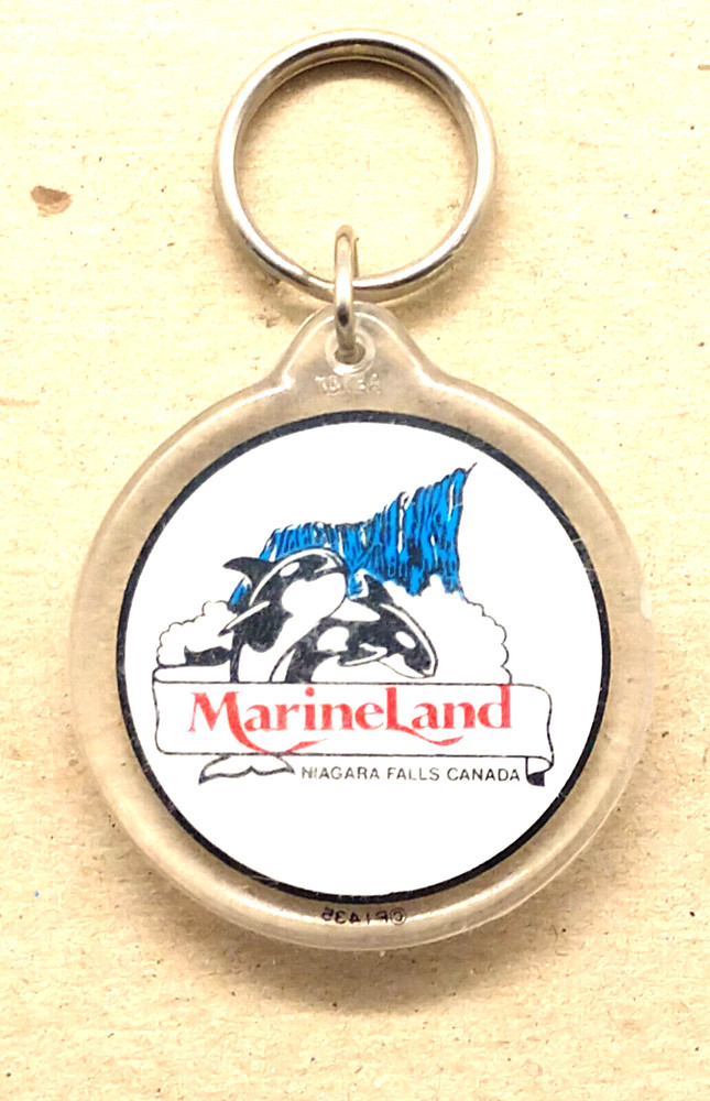 Vintage Marineland Niagara Falls Canada Keyring Keychain