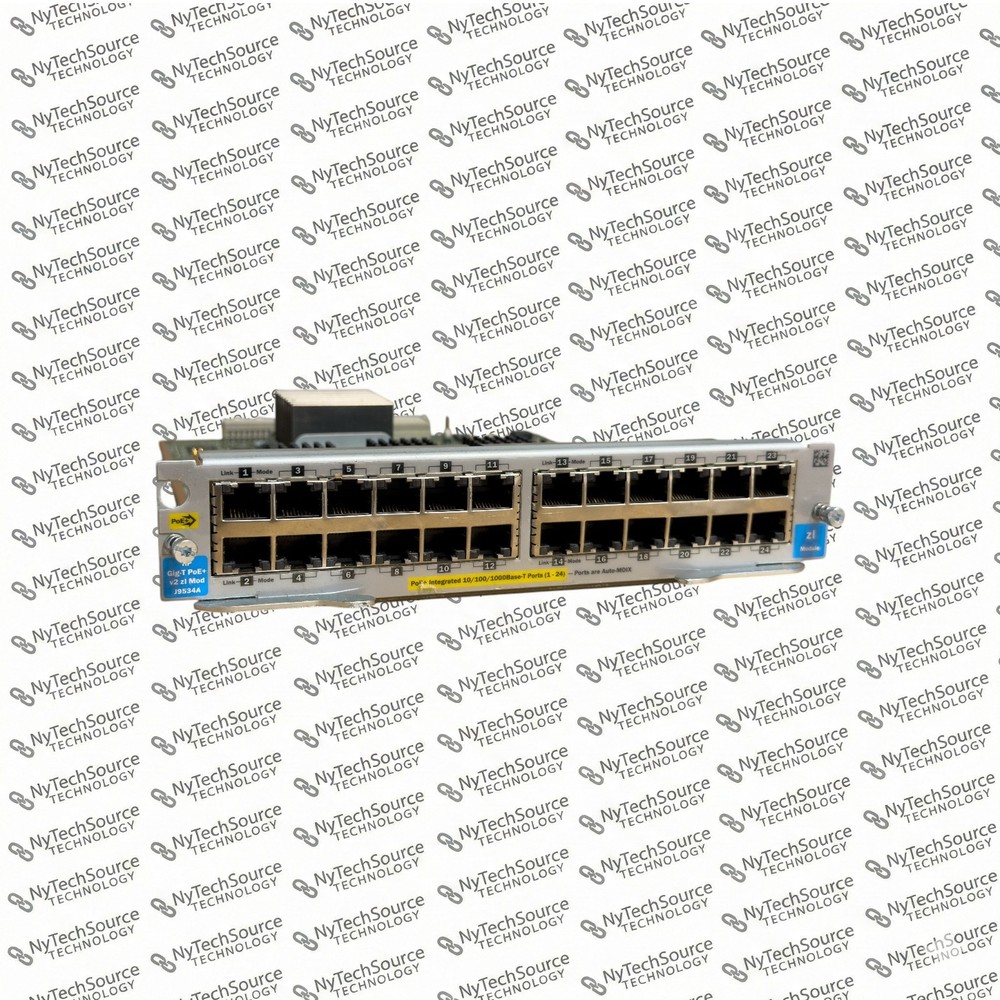 HP J9534A 24-Port Gig-T PoE+ v2 ZL Module for 5400 zl Series