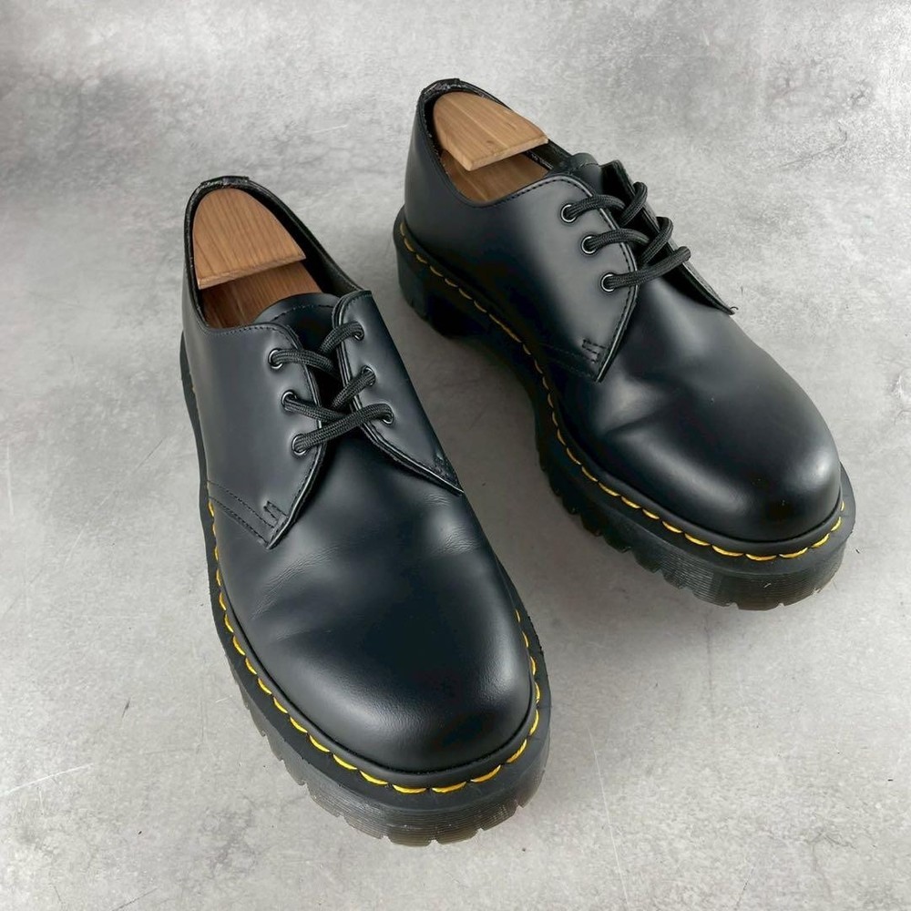 Dr Martens 1461 Black 3-Eye Shoe with Chunky Platform Sole