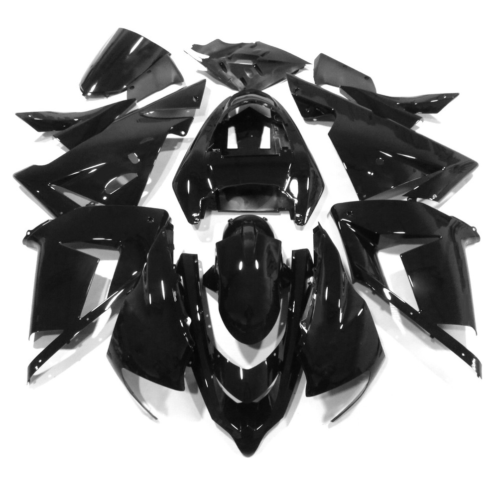 Glossy Black Fairing Body Kit Bodywork For Kawasaki Ninja ZX10R 2004 2005 USA