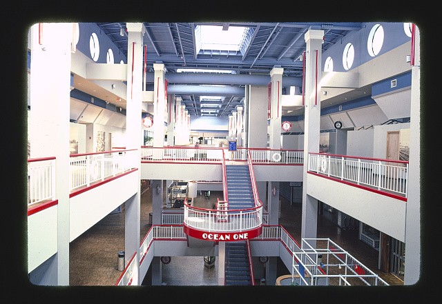 Photo:Atlantic City New Jersey Ocean One Pier 1985 Interior Escalators