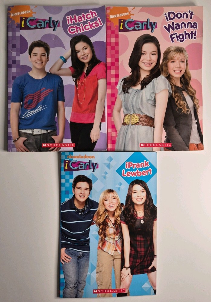 iCarly Books Lot Of 3 Readers I hatch Chicks iPrank Lewbert iDon't Wanna Fight